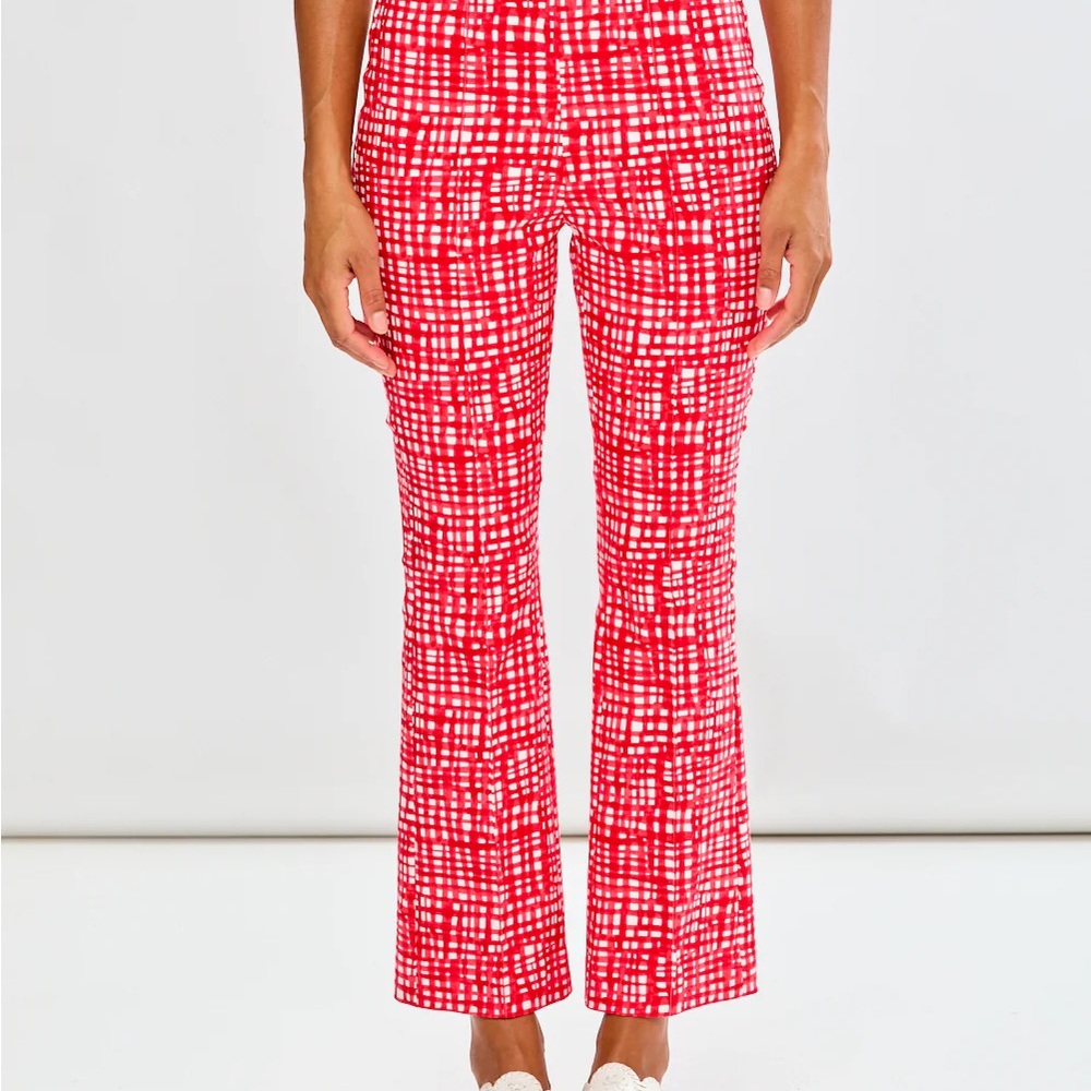 Sara Campbell Pink Crop Pants XS Slim Stretch Preppy Resort 37”